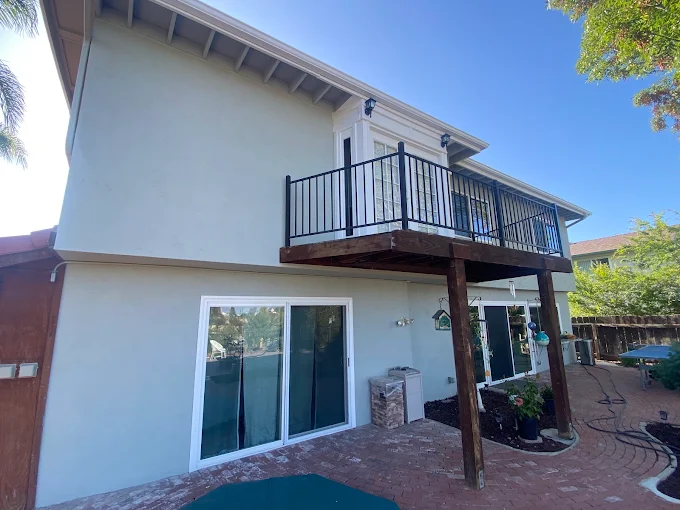 Exterior patio painted by JC Painting